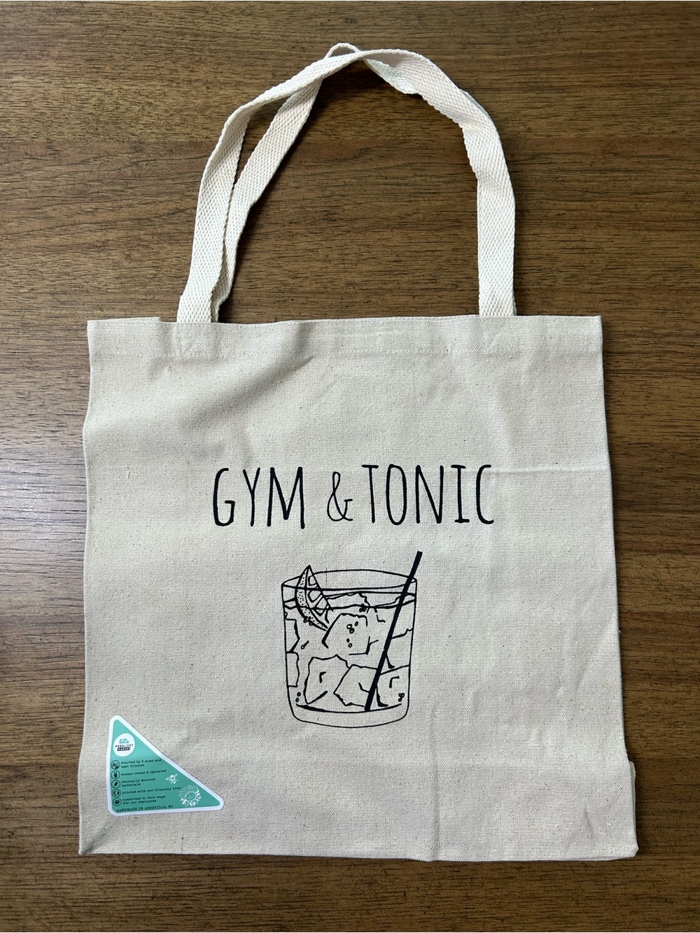 NEW “Gym & Tonic” Canvas Tote Bag
